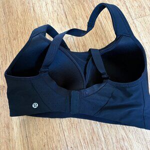 Lululemon Run Times Sports Bra High Support Running Free Womens 36E Black